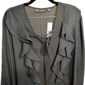 NY&C long sleeve ruffle shirt